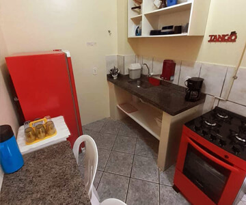 imagem da cozinha do apartamento térreo do San Diego