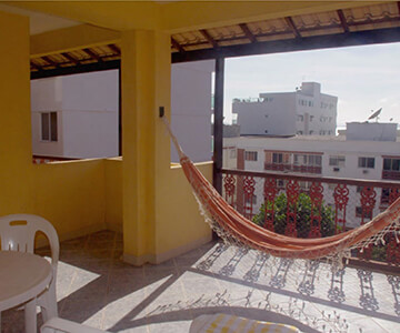 imagem do terraço do apartamento de um quarto do San Diego