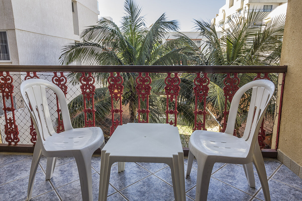 Imagem de vista da varanda de apartamento de aluguel do San Diego Residencial em Arraial do Cabo - RJ